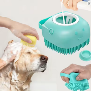 SoftScrub Silicone Pet Bath & Massage Brush